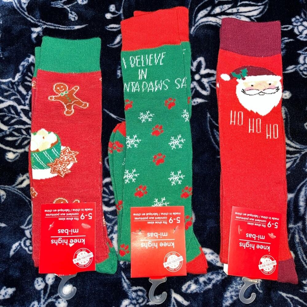 NWT! 3 Pairs Juncture Women’s Holiday Socks